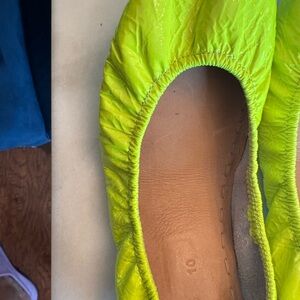 Tieks Neon yellow Ballet Flats